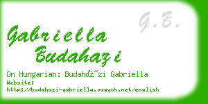 gabriella budahazi business card